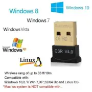 Mini USB Bluetooth CSR 4.0 3.0 Adapter Dongle Windows 7 8 10 PC Laptop US SELLER