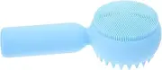 FOYTOKI Silicone Face Cleaning Brush Handheld Facial Brush for Deep Cleansing and Pore Care Soft Bristles for Gentle Exfoliation and Removing Blackheads