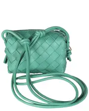 Bottega Veneta Green Leather Candy Loop (Authentic Pre-Loved)