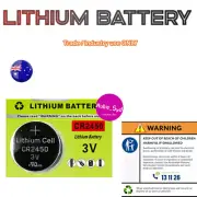 50 x New CR2450 Lithium Battery Cell Button Batteries Sydney Local