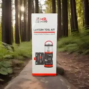 Mr. Moto Camping Lantern Light Built in 15 piece Tool Kit Multifunctional Light