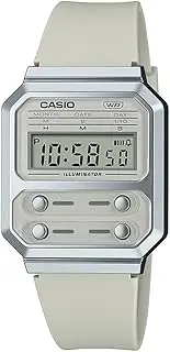 [Casio] A100WEF-8A Digital Watch Gray Strap Unisex Adult Watch, Gray Dial, 40.7 × 32.7 × 9.2 mm