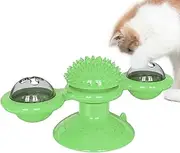 Pet Food Windmill - Leaking Rotating Suction Cup Windmill Dispenser Toy,Interactive Slow Feeder Trainer, Funny Kitten Toys for Friends, Families