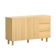 130cm Artiss Buffet Sideboard Cupboard Cabinet Pantry Storage Drawer Pine