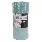 Life Comfort Cooling Throw Reversible 60" x 70" Teal (Green) Machine Washable