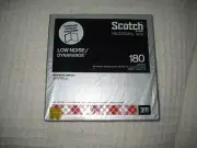 Scotch sealed 180 min. low noise tape, 7" reel