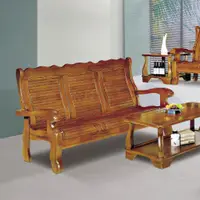 在飛比找蝦皮商城優惠-obis 沙發 三人椅 實木椅 客廳沙發 南洋檜木實木三人椅
