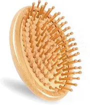 Bamboo Hair Brush, Natural Wooden Comb, Portable Bamboo Comb, Anti Static Air Cushion Hair Brush, Mini Brush Without Handle, Ereduce Frizz Massage Scalp