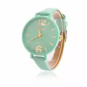 Fashion Geneva Women Watch Lady Leather Band Analog Quartz Big Dial Watch Wrist