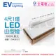 【TEVERLIGHT億光】LED T8 20W 3000K 黃光 4尺 1燈 全電壓 山型燈 (8.5折)