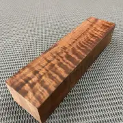 CW310 Curly Claro Walnut Billet Block Carving Craft Knife Handle Game Call 9.75"