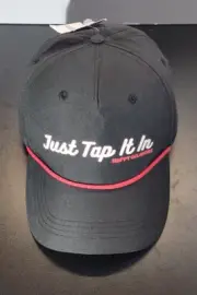 Happy Gilmore Golf Hat Cap Snap Back Rope Golfer Black Red Adam Sandler NEW