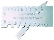 MIB Combined Turning and Thread Steel Gauge 0 - 30° with Free Angle Stop
