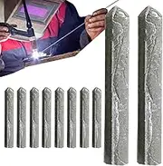 Aluminum Welding Rods, 10 Low Temperature Welding Rod, 3 Inch Metal Low Temperature Easy Melt Welding Rods, Core Welding Wire No Flux Required, High Fluidity Metal Welding Rods Solder