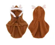 Pet Christmas Elk Dress up Winter Christmas Shawl Pet Clothes**xl**