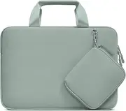 MOSISO Laptop Case 13 inch, Laptop Sleeve Bag Compatible with MacBook Air 13 inch M4 M3 M2 M1 2025-2018 / Pro 13 M2 M1, Neoprene Carrying Computer Bag with Handle&Detachable Small Case, Antique Green