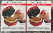Nostalgia MyMini Waffle Maker 5”, 120V Set Of 2