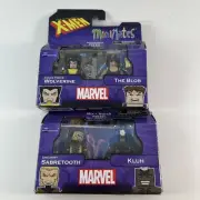 X-men minimates Wolverine Blob Sabretooth Kluh Original Packaging