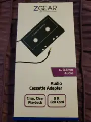 Audio Car Cassette Tape Adapter 3.5 MM For iPhone Ipod MP3 android New ZGEAR