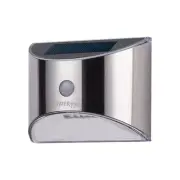 POWERplus Parakeet Solar Powered Steel PIR Sensor Outdoor Security Light