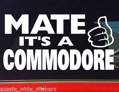 COMMODORE MATE Aussie v8 Ute Wagon Car Funny Stickers 200mm