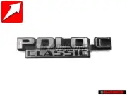 Original VW POLO C CLASSIC Rear Boot Badge Emblem Brushed Silver - 874853687C