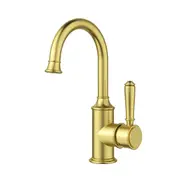 Clasico Gooseneck Basin Mixer in Brushed Gold