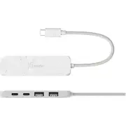 j5create - Eco-Friendly USB-C to Type-C & Type-A Gen2 4 Port Hub - White