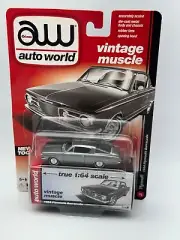 Auto World Vintage Muscle 1964 Plymouth Barracuda, Silver, 1:64, NIB