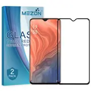 [2 Pack] Full Coverage Vivo Y20s Tempered Glass Crystal Clear Premium 9H HD Screen Protector by MEZON (Vivo Y20s, 9H Full)