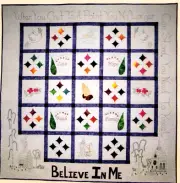 Vintage Believe in Me Unseen Hands Embroidery & Quilt Applique Pattern