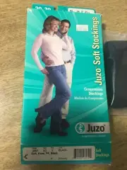 NEW Juzo Soft Compression Stockings 20--30 mmHg Model 2001 Soft, knee, FF, Black