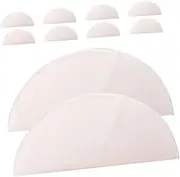 KICHOUSE Non-stick Mesh Sheet 10pcs Washable Steamers Liners Kitchen Pad Liner for Bamboo Easy to Clean