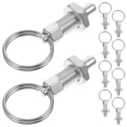 10 Pcs Self-locking Pin Zipper Plunger Bolt Detent Knob Steel Spring