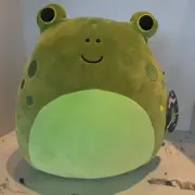 Original Squishmallows Vig The Frog Tadpole NWT 12" Green