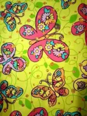 butterfly butterflies sequins fun fabric length piece crafts 21 x 14 inch new