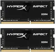 HyperX HX432S20IBK2/32 Kingston Technology Impact 32GB 3200MHz DDR4 CL15 260-Pin SODIMM Laptop Memory Black 32GB Kit (2 x 16GB)