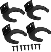 MINAOLULUS 4Pcs Microphone Wall Mount Holder Storage for and Wireless Microphones Space Saving Design for Home and Use