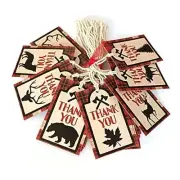 Lumberjack Party Thank You Favor Tags by Adore By Nat - Plaid Wedding Birthday