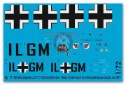 Peddinghaus 1/72 Junkers Ju 87 C Stuka Dive Bomber Markings Graf Zeppelin 1506