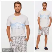 BNWT PETER ALEXANDER X BRENTOS MENS PJs SIZE LARGE AUSTRALIA SURF KOALA CARTOON
