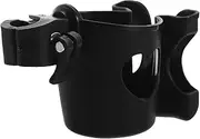 Beavorty Cup Holder for Stroller Wheelchairs Slip Design Durable Construction Black for Drinks Phones The Go