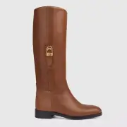 Gucci Clasp and Lock Leather Boots ( Full sizes availability )