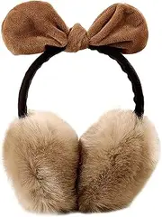 [Soghot] Ear Warmers Soft Warm Ear Muffs One Size Headband Winter Outdoor Earmuffs Ear Covers for Cold Weather Khaki