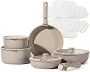 15pcs Pots and Pan Set,Nonstick Cookware Set Detachable Handle,Induction Kitchen