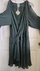 NWT Hautle Hippie Dress Size M Green Dark Org $475