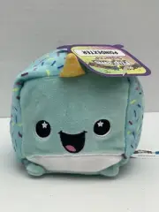 NEW Moosh Moosh Plush Squared Poindexter Blue/Purple narwhal Flip'ems Inside Out