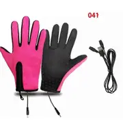 Gloves Mens Waterproof,Ultimate Winter Heated Windproof Gloves 041rose pink S