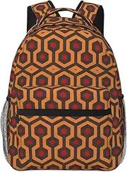 [CHRYSM] Backpack For Girls Boys Teens Schoolbag,Bookbag,Shining Overlook Daypack For High School,College,Travel,Work, Black, One Size