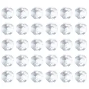K9 Crystal Octagon Beads 2 Holes 60 Pack 10mm Chandelier Prisms Clear